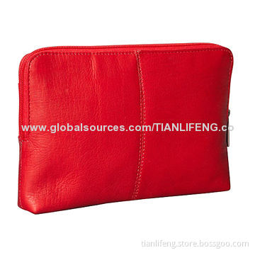 Leather 7" E-Reader Zip Sleeve for iPad Mini